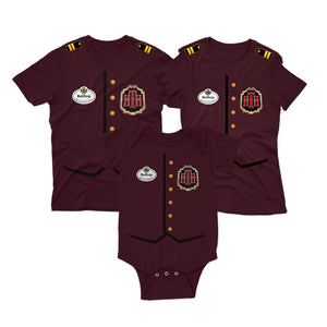 365Customize Tower of Terror Costume Shirt Hotel Bellhop Cosplay Tee Maroon