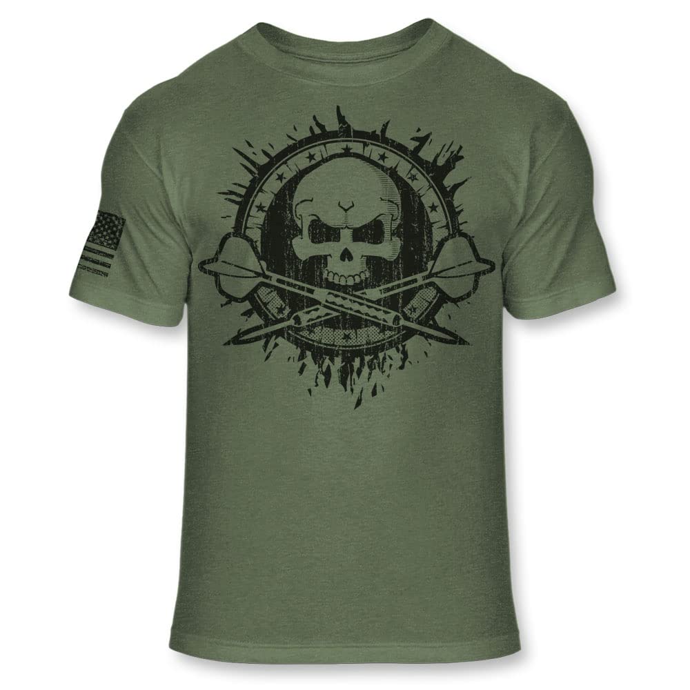 Darts Skull T-Shirt - Dart Crossbones Soft Blend T - A127