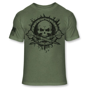Darts Skull T-Shirt - Dart Crossbones Soft Blend T - A127