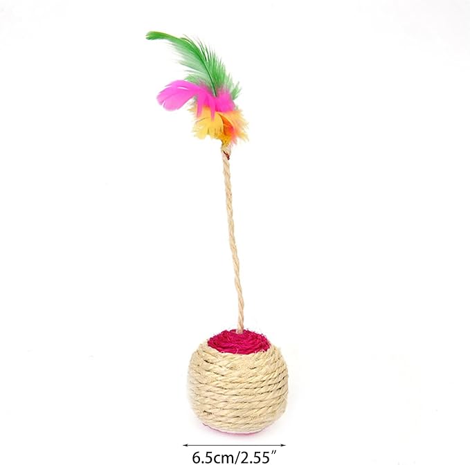 Sisal Rope Toy Scratching Toy for Kitten Cats Teaser Scratcher Toy Supplies New Year