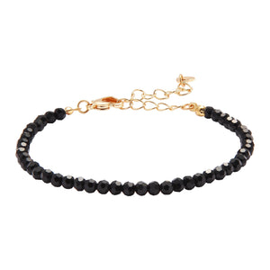 Black Tourmaline Bracelet for Women Handmade Beaded Bracelets Natural Crystal Stone Protection Jewelry