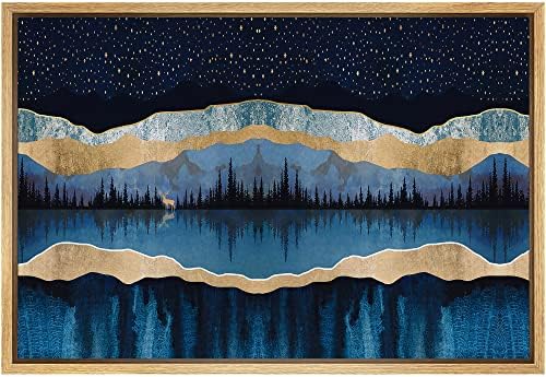 Wall26 Framed Abstract Mountain Canvas Prints Wall Art Nature Scenery