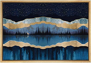 Wall26 Framed Abstract Mountain Canvas Prints Wall Art Nature Scenery