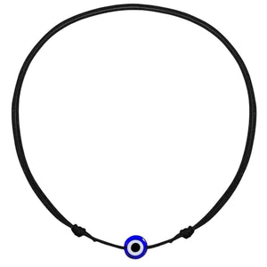 Luck Strings Evil Eye Black Cord Anklet Bracelet for Women Men Teen String Waterproof Adjustable Ankle Bracelets Minimalist Jewelry Unisex Beach