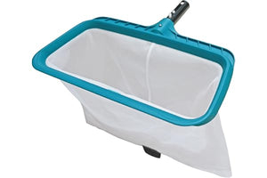 POOLWHALE Professional Pool Skimmer Net, Heavy Duty Swimming Leaf Rake Cleaning Tool with Deep Fine Nylon Mesh Net Bag - Fast Cleaning,Easy Scoop Edge,Debris Pickup Removal (No Pole)