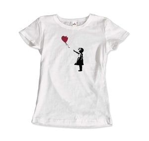 Banksy, Girl with Red Balloon, Street Art, Grafitti, Amazing Artwork T-Shirt (Adults, Kids, Short & Long Sleeve)