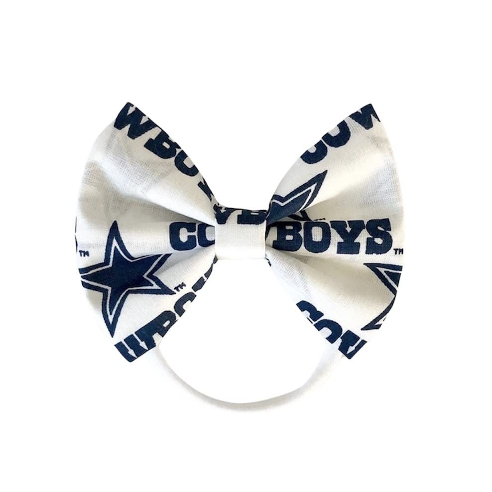 Cowboys Bow Baby Headband or Hair Clip