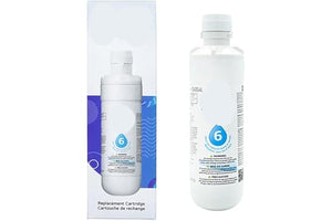 LG water filter with packaging on a white background