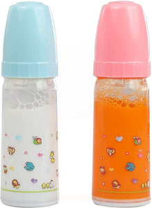 Mommy & Me Toy Magic Baby Doll Bottles with Disappearing Milk and Juice – Play Doll Feeding Set of 2