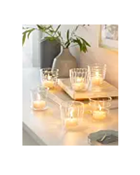 Sweet Serenity Glass Candle Holders
