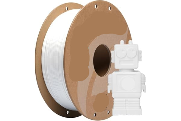 eSUN PLA Basic Filament 1.75mm, 3D Printer Filament High Speed PLA for Fast Printing, 1KG Spool (2.2 LBS) 3D Printing Filament for High Speed 3D Printers, White