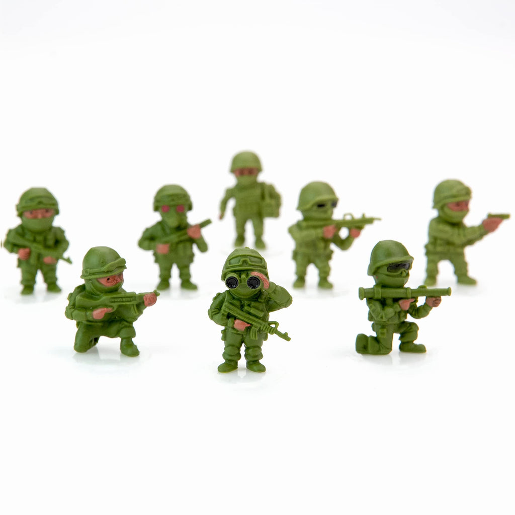 Entervending Army Men Action Figure - Small Soldiers Toys for Kids - 24 Pcs Army Soldier Toy Playset - Military Toys - Toy Army Men - Army Party Decorations