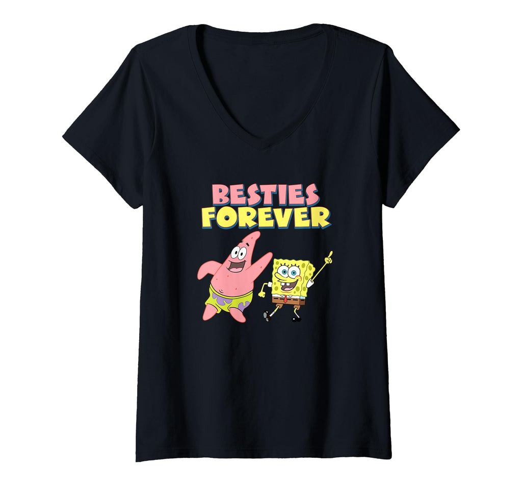Womens Best Friends Forever V-Neck T-Shirt
