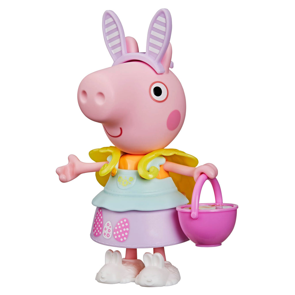 Peppa Pig Springtime Dress-Up Figure with 6 Easy-On Fashion Accessories, 6-Inch Doll, Preschool Toys for Girls and Boys 3 and Up