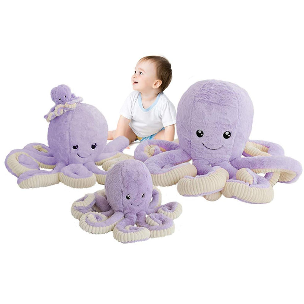 DENTRUN Octopus Stuffed Animals, Giant Octopus Plush Doll Play Toys for Kids Girls Boys Adults Birthday Xmas Halloween Present Stuffed Sea Animals Plushie, 7/16/24/32 Inches, 5 Colors