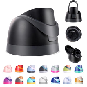 Ruzkq Replacement Lid for Owala Freesip, Compatible with Owala Cup 16oz 24oz 32oz 40oz, One Button Water Bottle Top Lid Replacement Accessory, Leakproof, BPA-Free (Black)