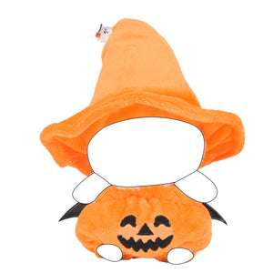 BOXOB 17cm Doll Clothes Halloween, Cute Pumpkin Clothes & Hat Outfit Set Stylish Costume Decorations Decor Accessories for Toy (Dolls Not Included)