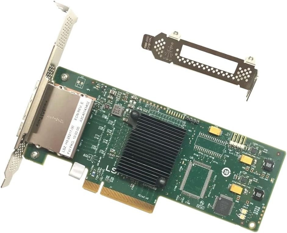 03T6KY - Dell 9207-8E 8-Ports SATA 6Gb/s / SAS 6Gb/s PCI-Express 3.0 x8 Low Profile Host Bus Adapter (HBA)