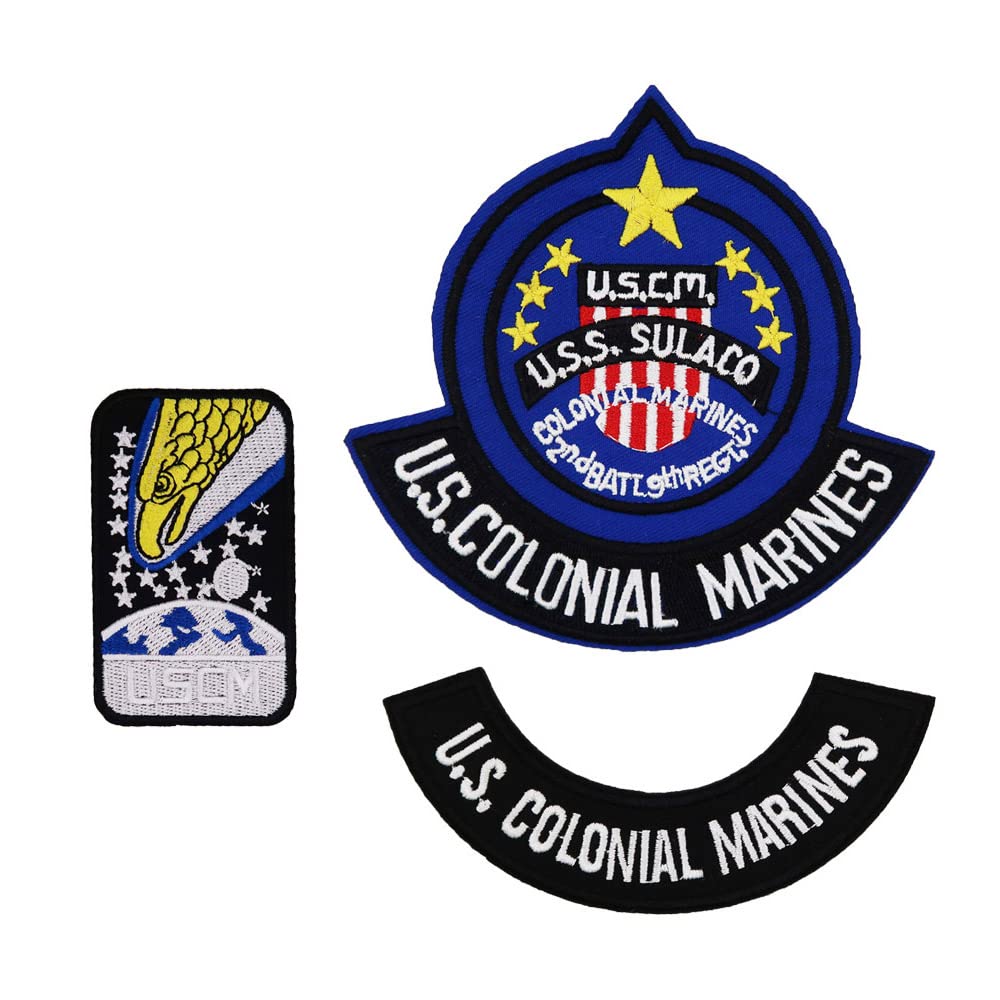 USCSS Nostromo Crew Ripley Embroidered Iron On Patches Aliens Movie Halloween Costume DIY