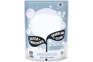 Molly's Suds dishwasher pods packaging on a white background