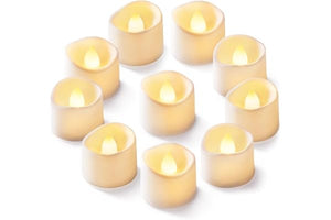 Homemory 24Pcs Flickering Flameless Candle Battery Operated, 200+Hours Fake Electric LED Tea Lights for Votive, Centerpiece Table Decorations, Wedding, Aniversary, Halloween, Christmas