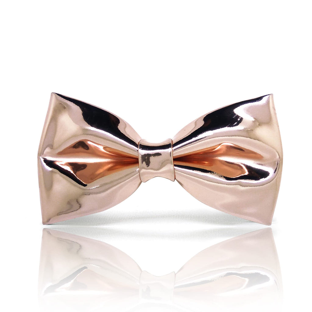 Generic Rose Gold Bow Tie | Adult Size W5x H2.8inches | Pre-tied | Christmas & Occasion Bow Tie