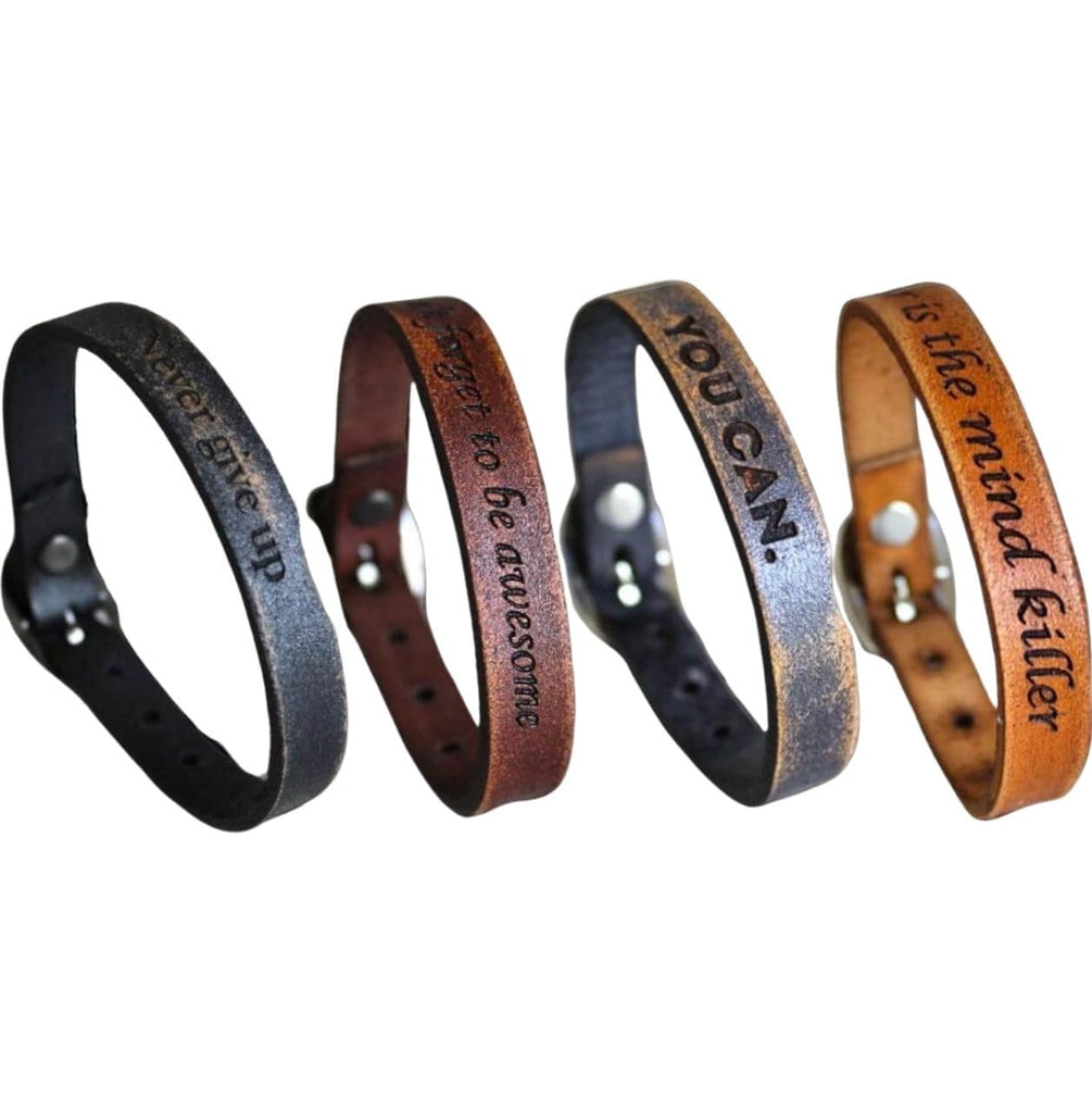 Personalized Leather Bracelet - Custom Wristbands, Engraved Cuff Bracelet, Custom leather bracelet for men, Cool Gifts for Husband, To My Man Bracelet, Personalized Gifts for Women