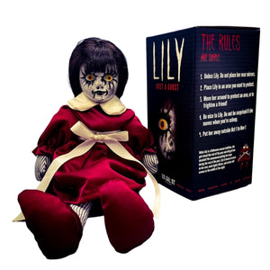 Lily: Host a Ghost – 13" Creepy Haunted Doll for Protection from Ghosts. Lizzie Borden House Scary Doll for Halloween and True Crime Collectors