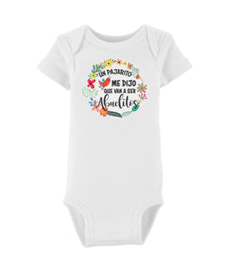Anuncio de Embarazo - Un Pajarito me dijo que van a ser Abuelitos - Sorpresa - Primer Nieto - Abuela - Abuelo - Abuelitos - bebe en camino - welos - pregnancy announcement were pregnant were expecting