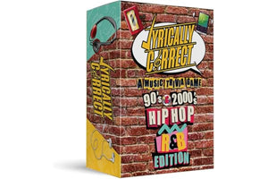 Lyrically Correct '90s & 2000s Music Trivia Card Game - Hip Hop and R&B Edition - Finish The Lyrics Challenge, Fun for Adults, Party or Family Night