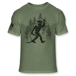 Bigfoot Welder T-Shirt - Funny Sasquatch Welding Shirt - Metal Working Fabricator Soft Blend T - A269 Multicolor