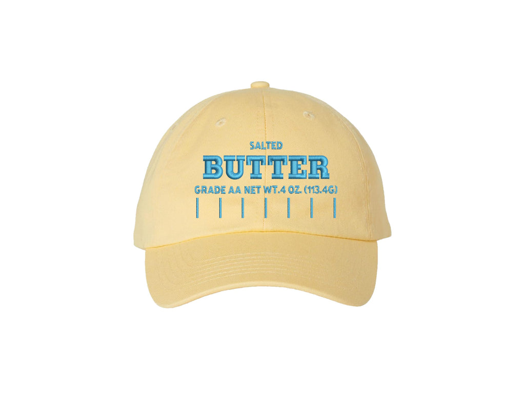 Butter Dad Hat - Butter Stick Embroidered Dad Hat