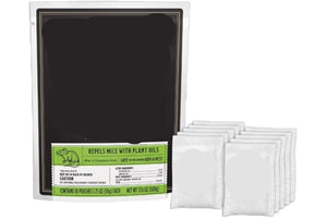 Grandpa Gus' Mouse Repellent Pouches packaging with multiple pouches on a white background