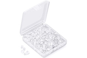 Silicone Earring Backs Earring Backings Soft Clear Ear Safety Back Pads Backstops Clutch Stopper Replacement for Fish Hook Earring Studs Hoops Diameter 4mm (300)