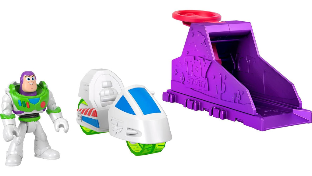 Fisher-Price Imaginext Launcher Set with 3-inch Buzz Lightyear Action Figure & Toy Vehicle, Inspired by Disney Pixar Toy Story (Characters May Vary)
