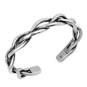 Twists Snake Vine Design Bracelet Silver Bracelet Adjustable Open Chunky Bracelets Vintage Natural Style Bangle Bracelet for for Women Men