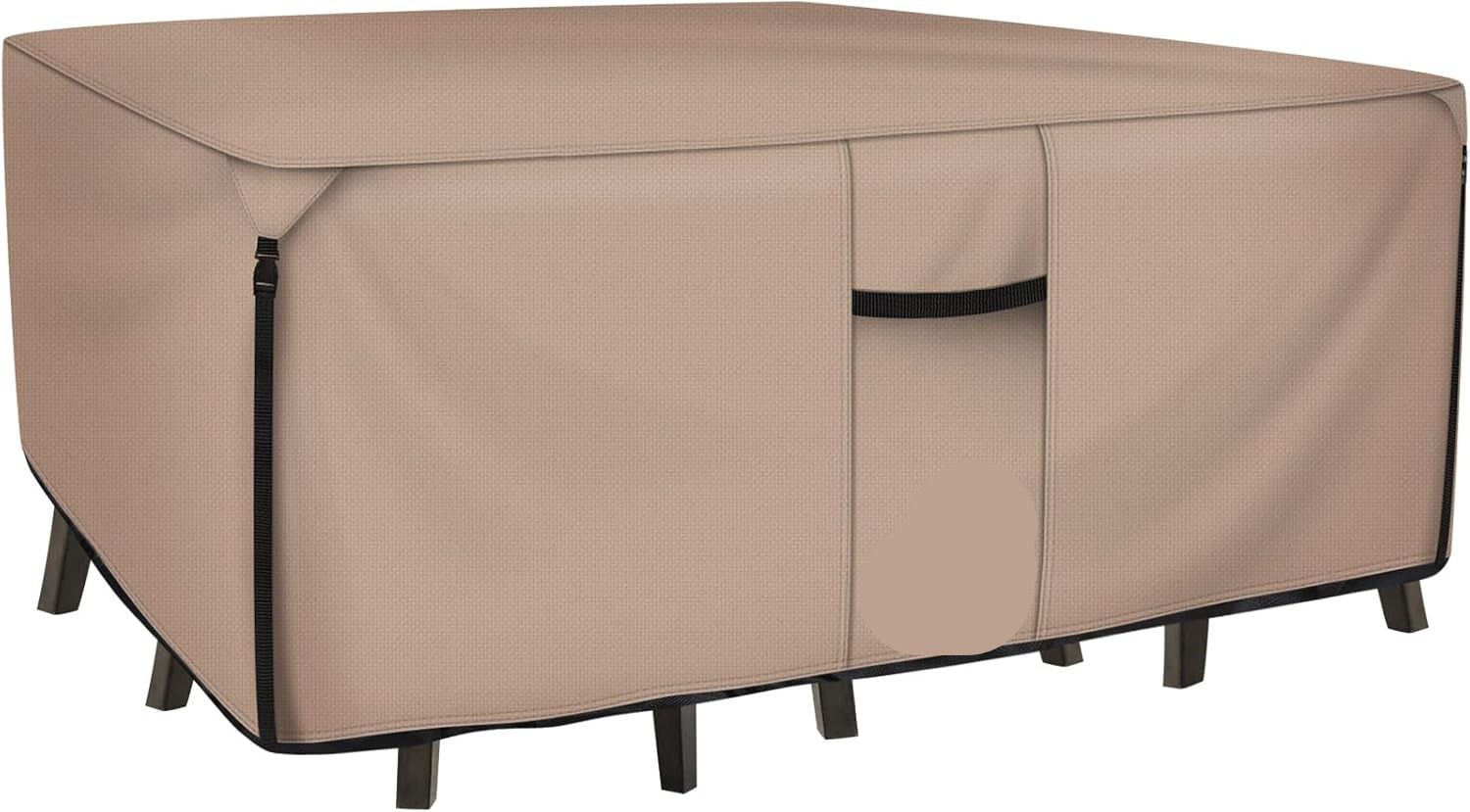 Beige outdoor furniture cover with 'ULTCOVER' branding on a white background