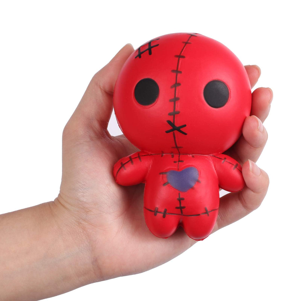 Anboor 4.7 Inches Voodoo Dolls Squishies Ghost Doll Halloween Kawaii Soft Slow Rising Scented Squishies Stress Relief Kids Toys