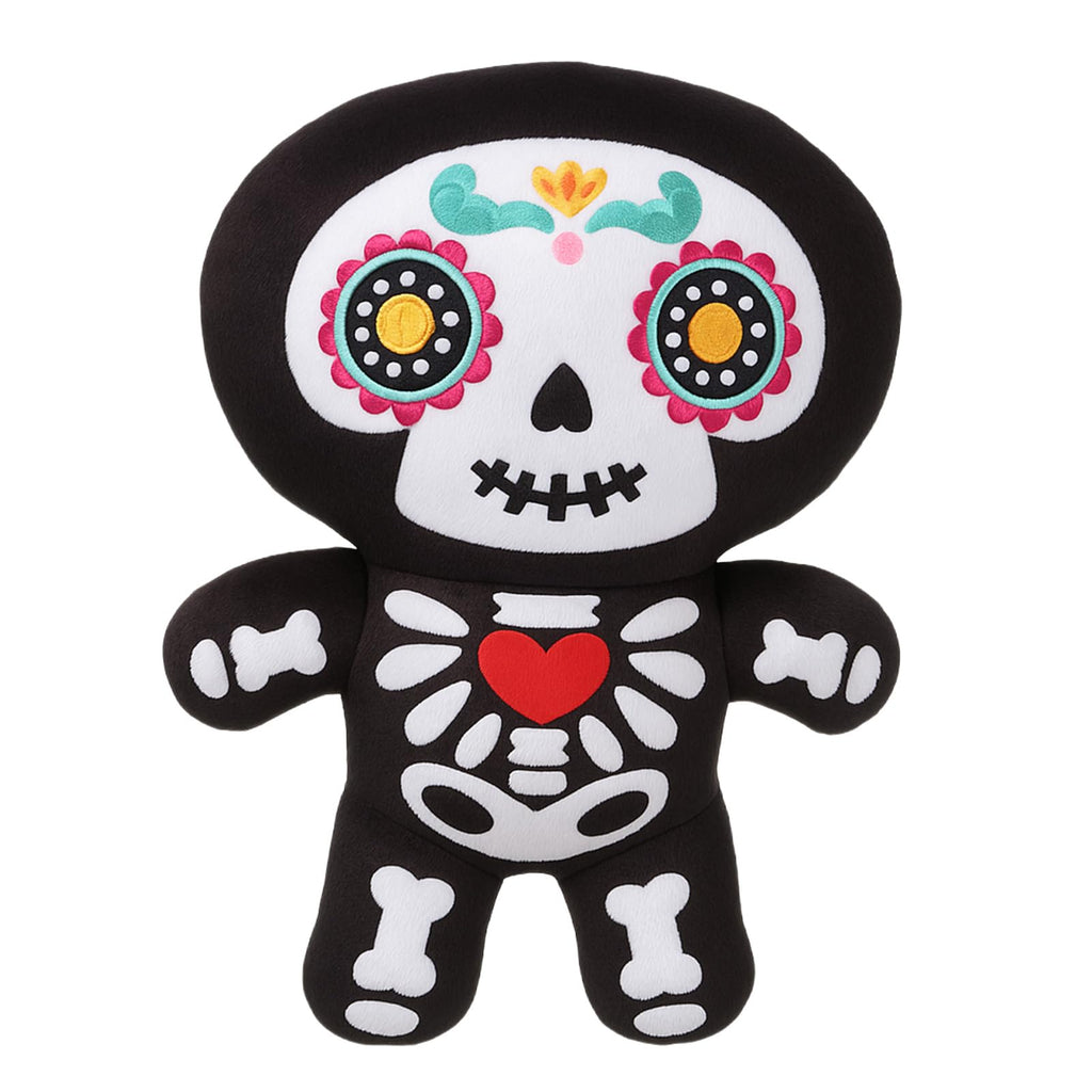 Soulchen 12 Inch Day of The Dead Plush Skeleton Doll Soft Stuffed Sugar Skull Gifts for Halloween Dia De Los Muertos Day of The Dead Party Decorations Supplies
