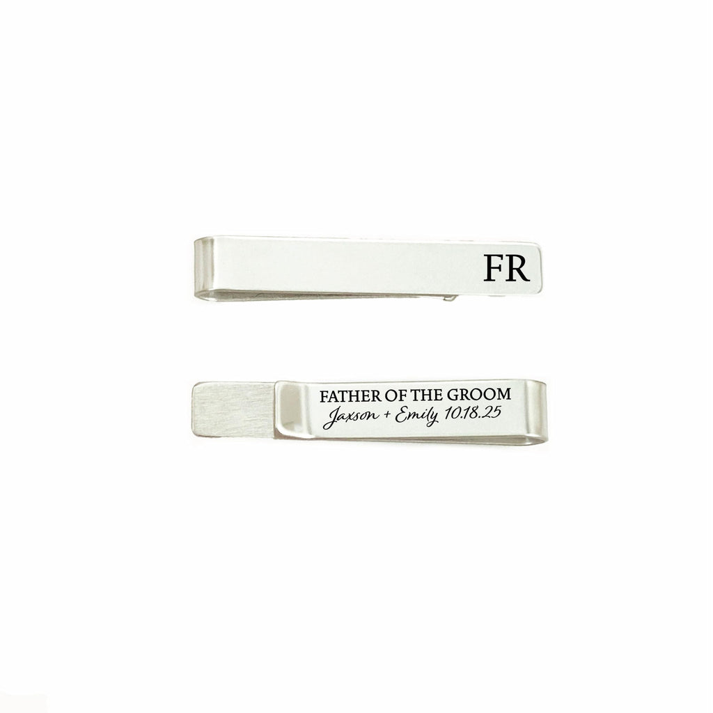 SM Design Stainless Steel Father Of The Groom Tie Clip