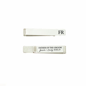 SM Design Stainless Steel Father Of The Groom Tie Clip