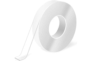 Art3d Double-Sided Mounting Tape (10FT), Multipurpose Removable Adhesive Foam Tape, Transparent, Household