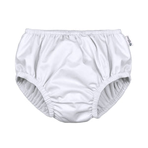 i play. by green sprouts Reusable, Eco Pull-up Swim Diaper, UPF 50, 4T, White, Patented Design, STANDARD 100 by OEKO-TEX Certified