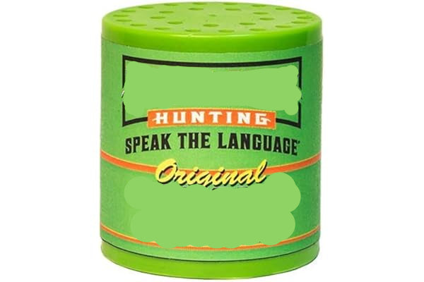 Green hunting call with 'Primos Hunting' branding on a white background