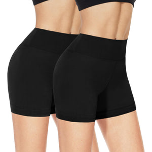 NexiEpoch 2 Pack Biker Shorts for Women - 3"/5"/8" Booty Volleyball High Waisted Black Spandex Shorts for Yoga Dance Workout