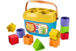 Fisher-Price Stacking Toy Baby's First Blocks Set of 10 Shapes for Sorting Play for Infants Ages 6+ Months
