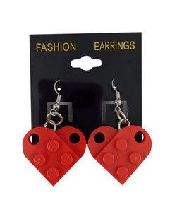 BrickCrafts Heart Dangle Earrings