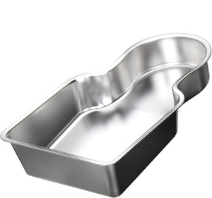 Stainless steel dog water bowl with '304 Stainless Steel' and 'Drinking Water is Healthier' text on a white background.