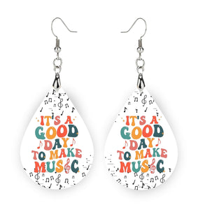 Music Teacher Earrings, Music Teacher Gift, Christmas Gift for Music Teachers, It's a Good Day to Make Music