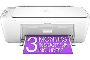 HP DeskJet 2827e Wireless All-in-One Color Inkjet Printer, Scanner, Copier, Best-for-Home, 3 Month Instant Ink Trial Included, AI-Enabled (6W7F5A)